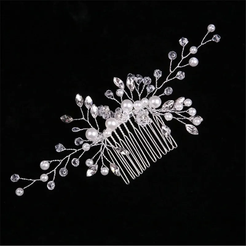 Bridal Crystal Rhinestones Hair Comb for Wedding