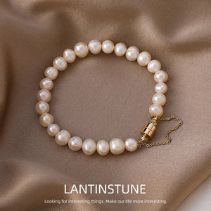 Baroque Freshwater Pearls Chain Bracelet Women Advanced Personality