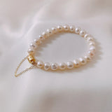 Baroque Freshwater Pearls Chain Bracelet Women Advanced Personality