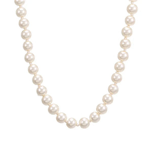 Long Round Pearl Wedding Choker Necklace for Women