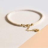 Vintage Light Jade 14K Plated Bracelet for Women