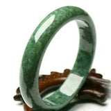 Chinese Natural Green Jade Bracelet Gems Bangle 55-F6O1