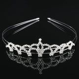 Rhinestone Pearl Tiara Crown Headband for Wedding Princess