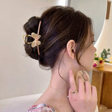 Oil Drop Butterfly Hair Claw Clips for Women