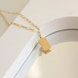 Shell Pendant Stainless Steel Necklace for Women