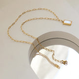 Shell Pendant Stainless Steel Necklace for Women