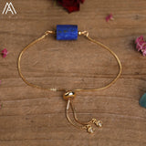 Boho Adjustable Bracelet with Natural Stones Beads
