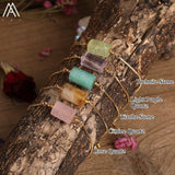 Boho Adjustable Bracelet with Natural Stones Beads