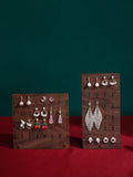 Wooden Earring Stand for Jewelry Display Organizer