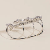Zircon Flower Hand Palm Bangle Wedding Accessory