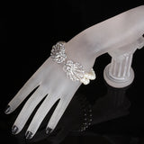 Bridal Wedding Party Bracelets Simulated Pearl Bangles