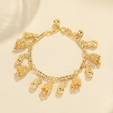 18k Plated Irregular Pendant Bracelet