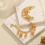 18k Plated Irregular Pendant Bracelet