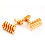 Metal Cufflinks Rose for Men's Shirt