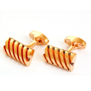 Metal Cufflinks Rose for Men's Shirt