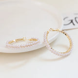 Semi-Circle C Niche Pearl Earrings Real S925 DIY Jewelry