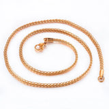 Elegant Lace Stainless Steel Necklace Chain Men And Women Jewelry