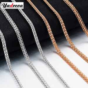 Elegant Lace Stainless Steel Necklace Chain Men And Women Jewelry