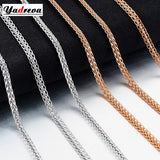 Elegant Lace Stainless Steel Necklace Chain Men And Women Jewelry