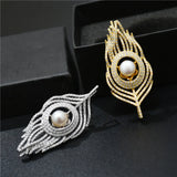 Elegant Freshwater Pearl Brooches for Women Men