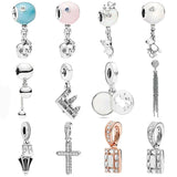 Enchanted Castle Pendant Charm 925 Sterling Silver Bead