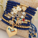 Elephant Charm Bracelet Beaded Bracelets for Women Jewelry
