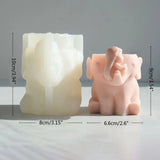 Elephant Girl Gypsum Silicone Mold for DIY Succulents Concrete Flower Pot Vase