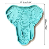 Elephant Head Tray Silicone Resin Mold DIY Crafts Clay Soap Candle Home Decor