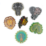 Animal Coaster Silicone Mold for Resin, Elephant, Peacock, Lion