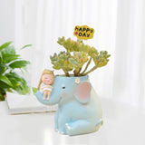 Elephant Shaped Storage Box Mold Flower Pot Holder Silicone Molds