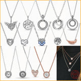 Heart Necklace and Earring Set 925 Sterling Silver Birthday Gift