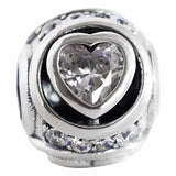 Snowflake Christmas Carousel Charm Bead 925 Sterling Silver