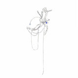 Elf Ear Cuff Earrings No Piercing Silver Goth Halloween Earcuff Wedding Jewelry
