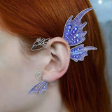 Elf Ear Cuffs Butterfly Clip Earrings Ear Sleeve Pendant without Piercing
