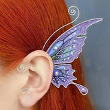 Elf Ear Cuffs Butterfly Clip Earrings Ear Sleeve Pendant without Piercing