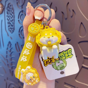 Elf Vegetable Dog Keychain Pendant Cabbage Dog Doll Toy Keyfob