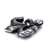 Fleur de Lis Pendant Necklace Stainless Steel Chain 18-30inch