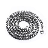 Snake Heart Shape Stainless Steel Pendant Necklace Chain