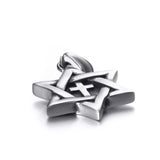 Star of David Messianic Cross Pendant Necklace Chain