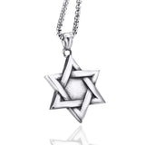 Star of David Messianic Cross Pendant Necklace Chain