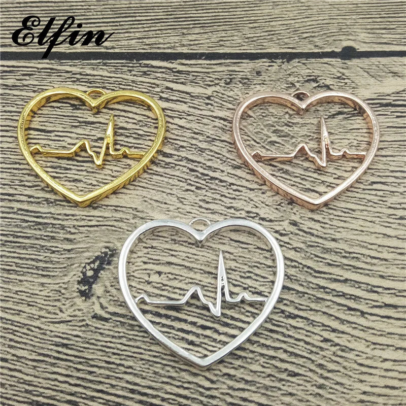 Elfin Heartbeat Pendant ECG Heart Pendant