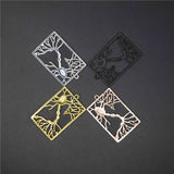 Rectangle Multipolar Neuron Pendant Biology Gift