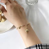 925 Silver Heart Chain Bracelet For Women Wedding Party YQ180