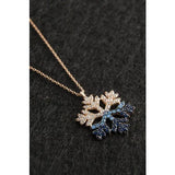 Snowflake Pendant Silver Necklace
