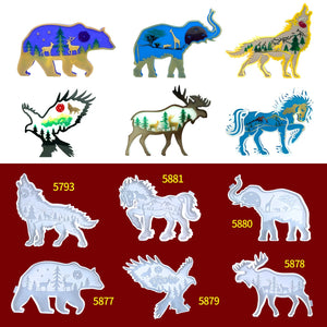 Elk Pendant Epoxy Resin Silicone Mold for Jewelry Making