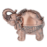 Embossed Elephant Jewelry Box Ashtray Earrings Organizer Holder