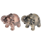 Embossed Elephant Jewelry Box Ashtray Earrings Organizer Holder