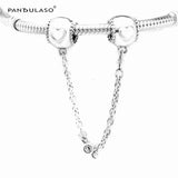 Embossed Hearts Safety Chain Bracelets Charms For Jewelry Making