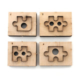 Embossing Wooden Die Cutting Leather Mold Puzzle Shape