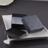 Embossing Cardboard Jewelry Set Gift Boxes With Sponge Inside